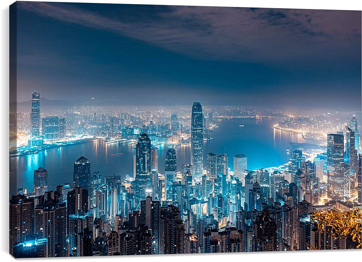 Постер и плакат - Ночной Гонконг