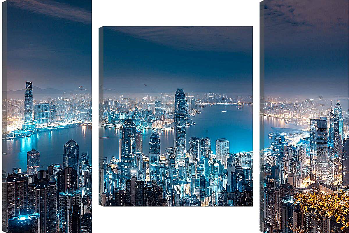 Модульная картина - Ночной Гонконг
