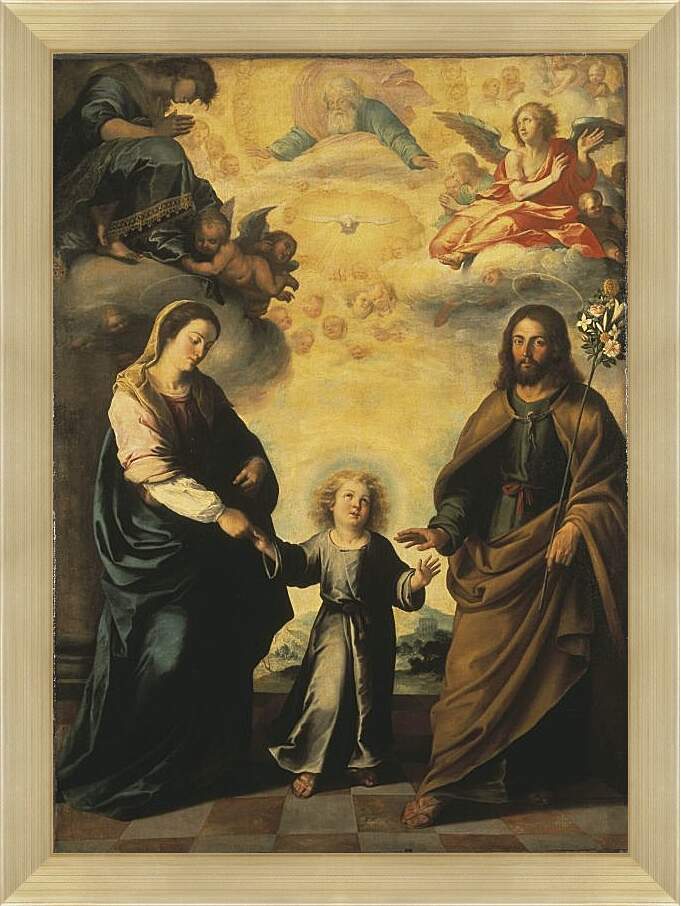 Картина в раме - Возвращение Святого Семейства из Египта. Бартоломе Эстебан Мурильо