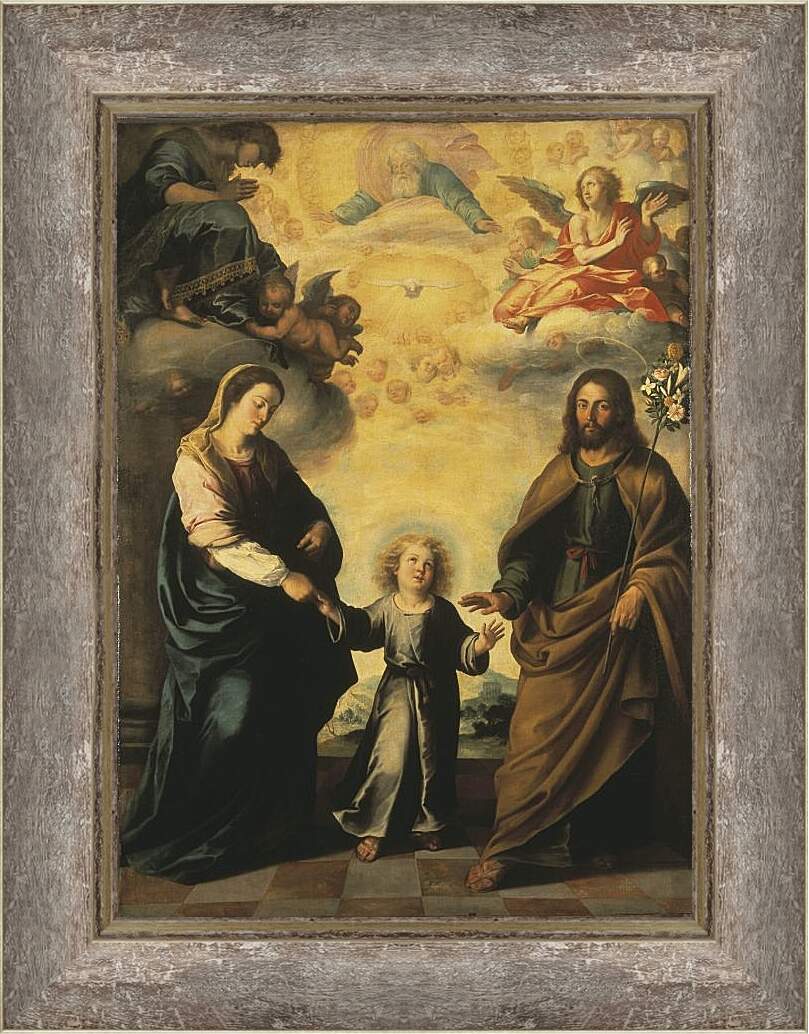 Картина в раме - Возвращение Святого Семейства из Египта. Бартоломе Эстебан Мурильо