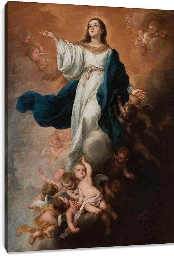 Постер и плакат - Вознесение Девы Марии. Бартоломе Эстебан Мурильо