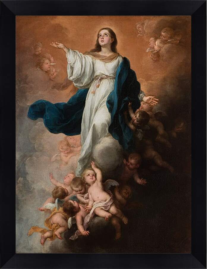 Картина в раме - Вознесение Девы Марии. Бартоломе Эстебан Мурильо