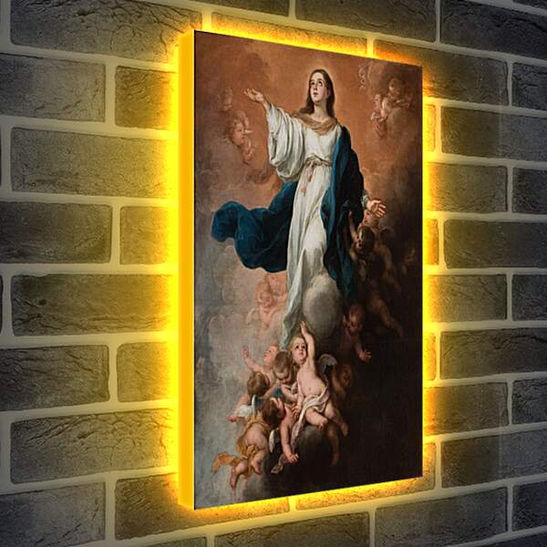 Лайтбокс световая панель - Вознесение Девы Марии. Бартоломе Эстебан Мурильо
