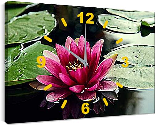 Часы картина - lotus - Лотос
