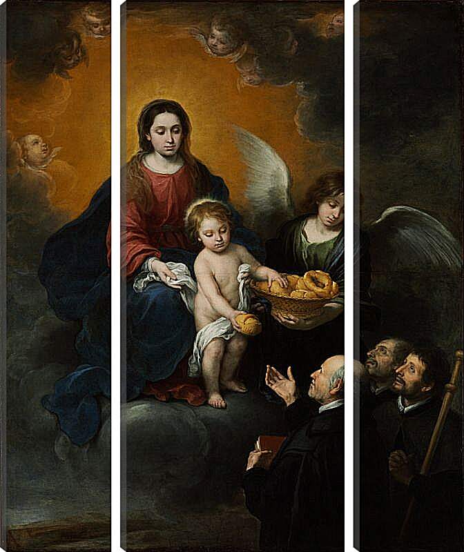Модульная картина - Младенец Иисус, раздающий хлеб пилигримам. Бартоломе Эстебан Мурильо