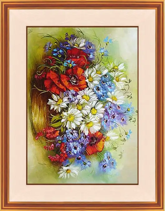Картина в раме - Цветы
