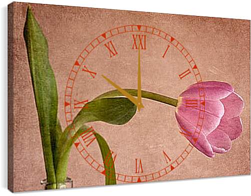 Часы картина - tulip - тюльпан
