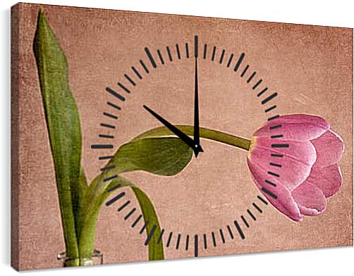 Часы картина - tulip - тюльпан
