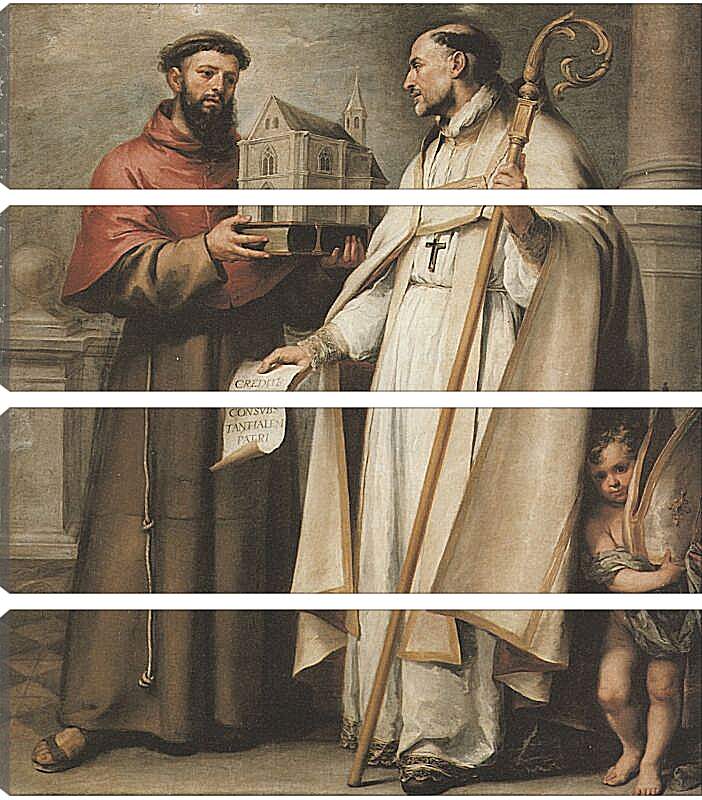 Модульная картина - Св. Леандр и Св. Бонавентура. Бартоломе Эстебан Мурильо