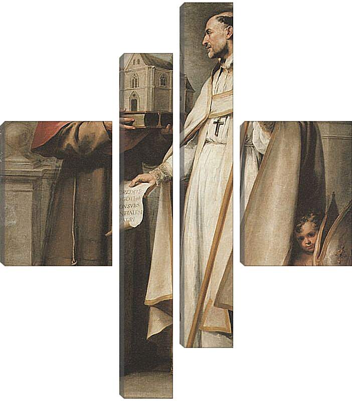 Модульная картина - Св. Леандр и Св. Бонавентура. Бартоломе Эстебан Мурильо