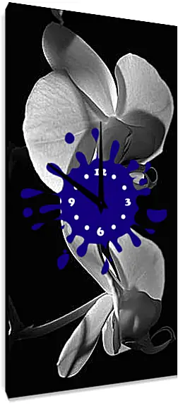 Часы картина - Орхидеи