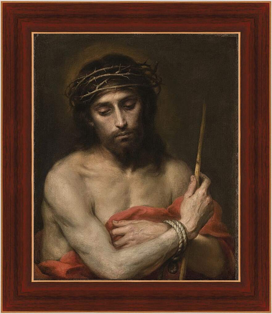 Картина в раме - Христос, Муж скорбей. Бартоломе Эстебан Мурильо