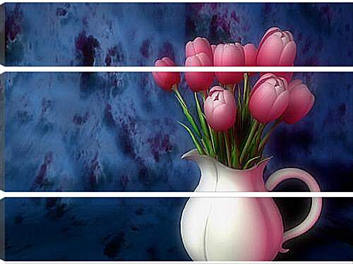 Модульная картина - Тюльпаны