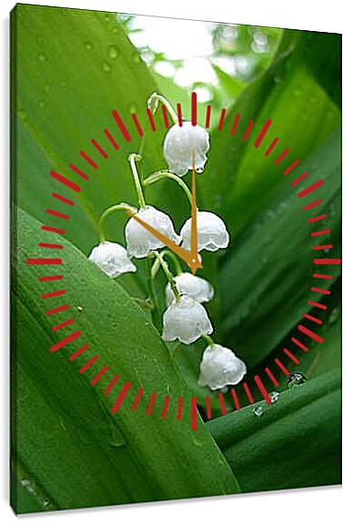 Часы картина - lilies of the valley - Ладыши
