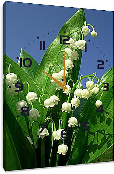 Часы картина - lilies of the valley - Ладыши
