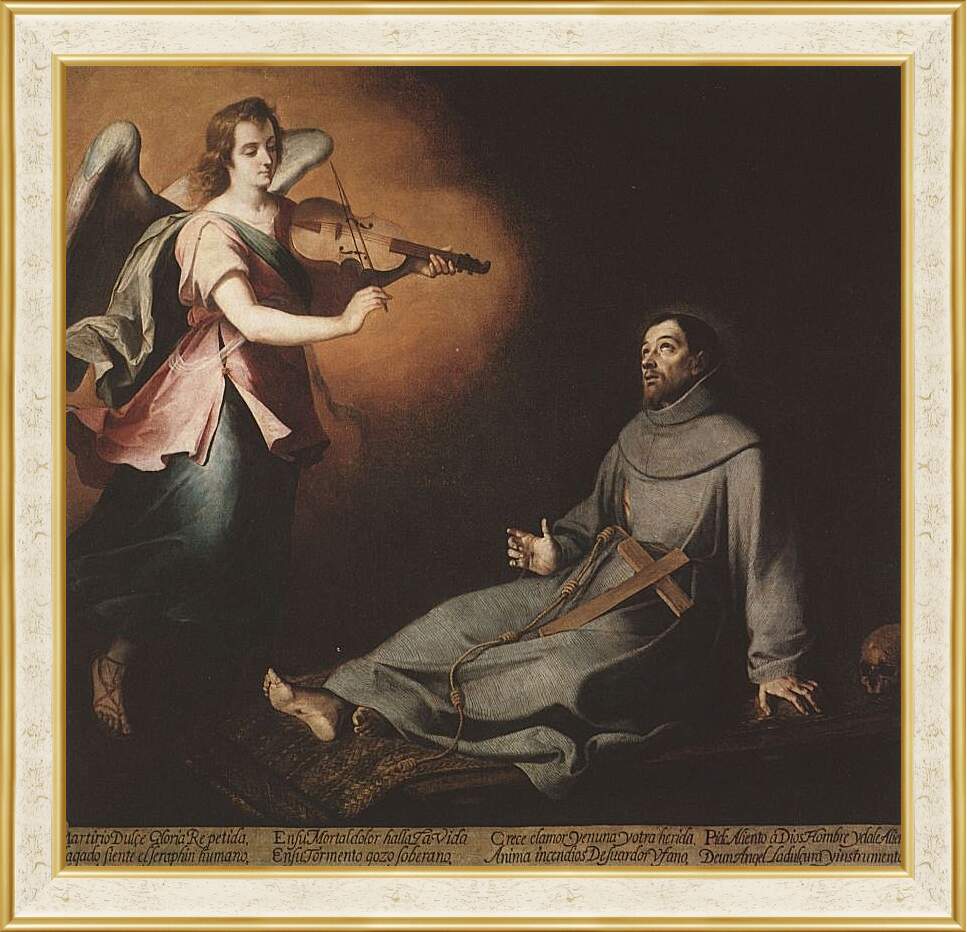 Картина в раме - Видение Св. Франсиско. Бартоломе Эстебан Мурильо