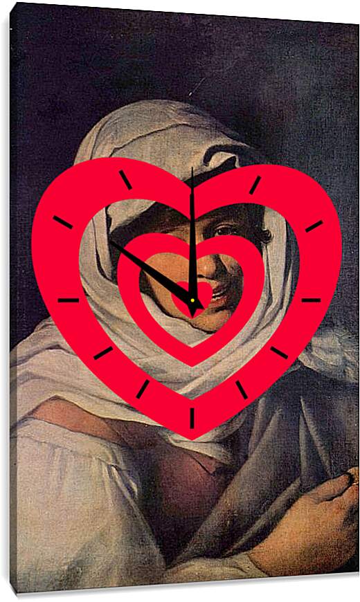 Часы картина - Девушка с монетой (или Галицийская девушка). Бартоломе Эстебан Мурильо