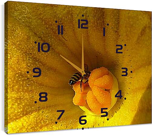 Часы картина - bee - Пчела