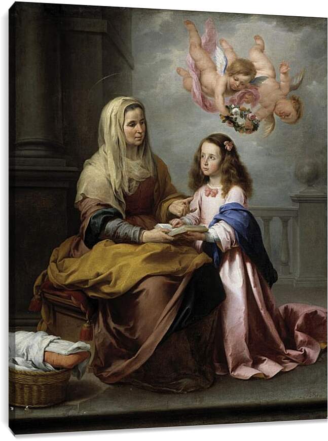 Постер и плакат - Детство Марии. Бартоломе Эстебан Мурильо