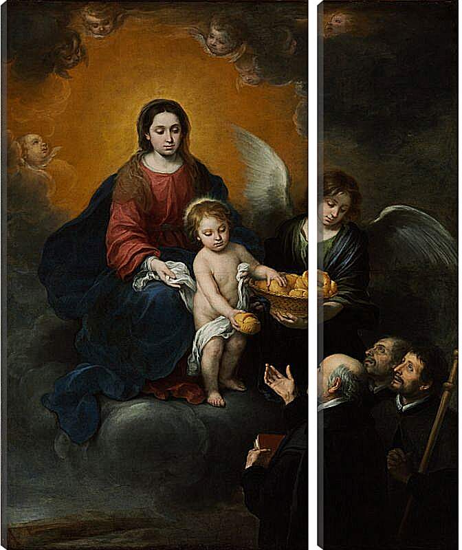 Модульная картина - Младенец Иисус, раздающий хлеб пилигримам. Бартоломе Эстебан Мурильо