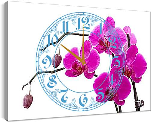 Часы картина - Орхидея
