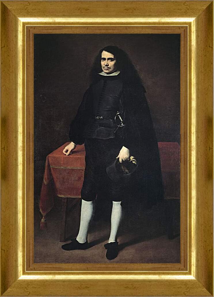 Картина в раме - Портрет неизвестного кабальеро. Бартоломе Эстебан Мурильо