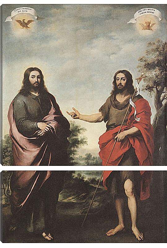 Модульная картина - Святой Иоанн Креститель указывает на Христа. Бартоломе Эстебан Мурильо