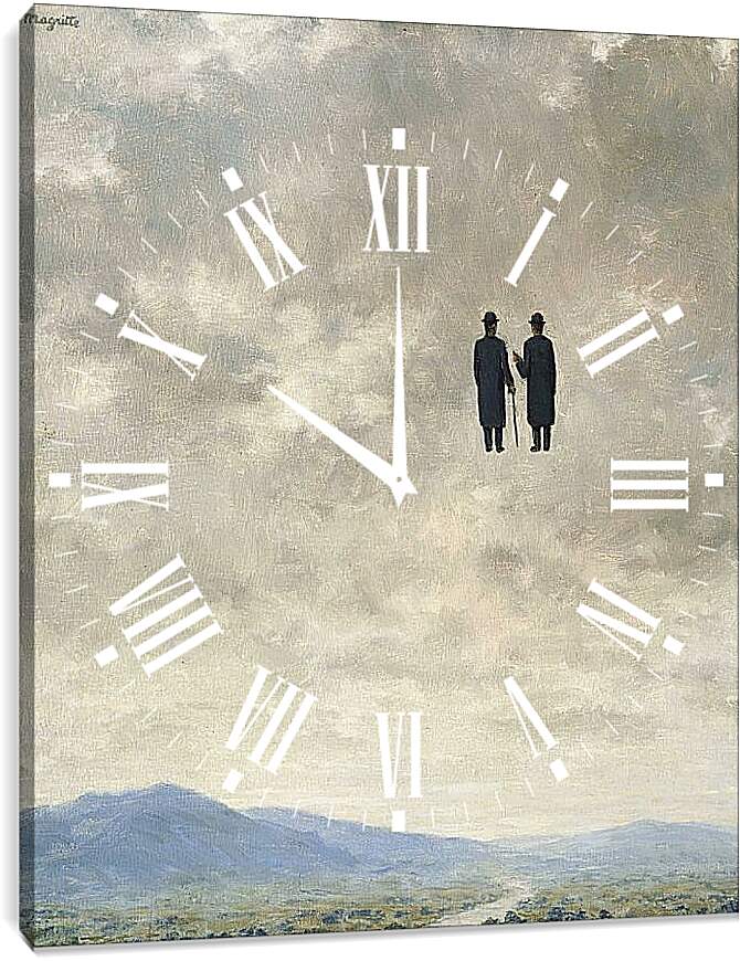 Часы картина - Искусство беседы. Рене Магритт
