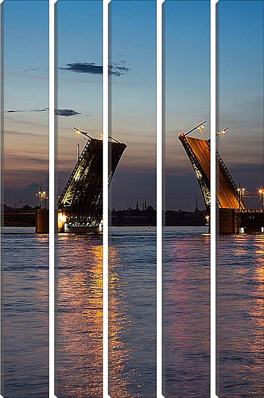 Модульная картина - Дворцовый мост. Санкт-Петербург