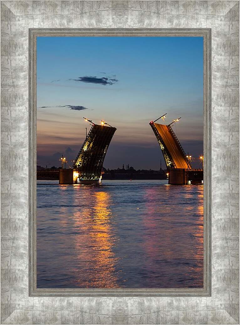 Картина в раме - Дворцовый мост. Санкт-Петербург