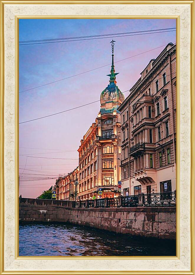 Картина в раме - Набережная Санкт-Петербурга