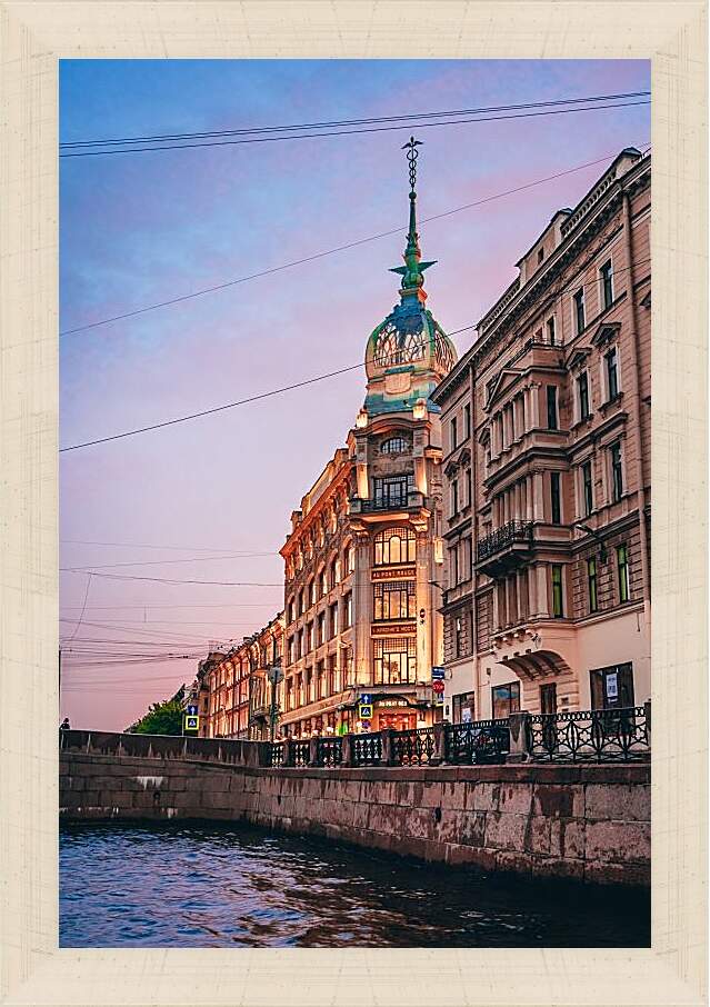 Картина в раме - Набережная Санкт-Петербурга