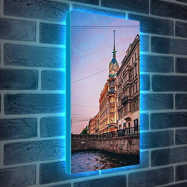 Лайтбокс световая панель - Набережная Санкт-Петербурга