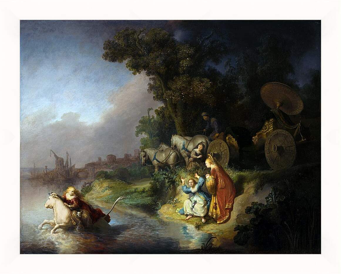Картина в раме - Похищение Европы. Рембрандт