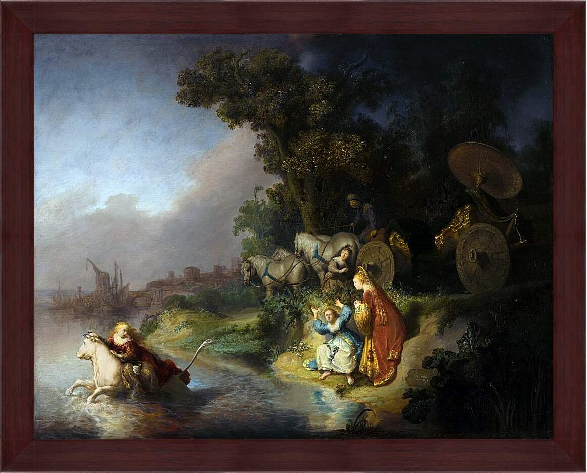 Картина в раме - Похищение Европы. Рембрандт