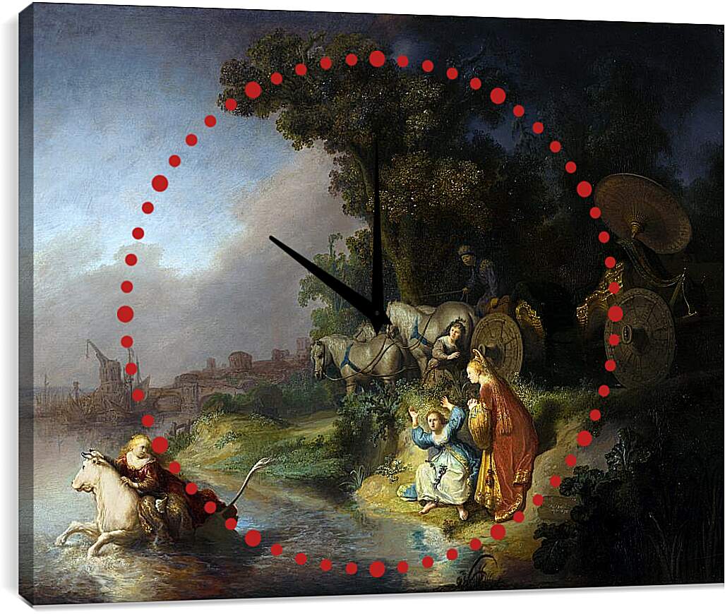 Часы картина - Похищение Европы. Рембрандт