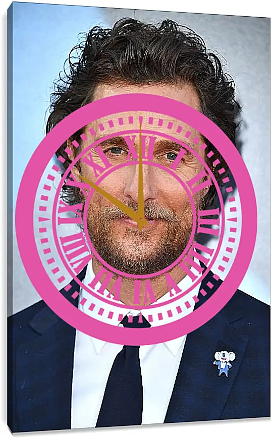 Часы картина - Мэттью Макконахи. Matthew McConaughey