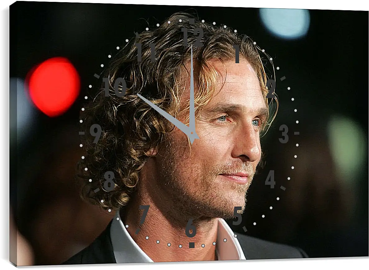 Часы картина - Мэттью Макконахи. Matthew McConaughey
