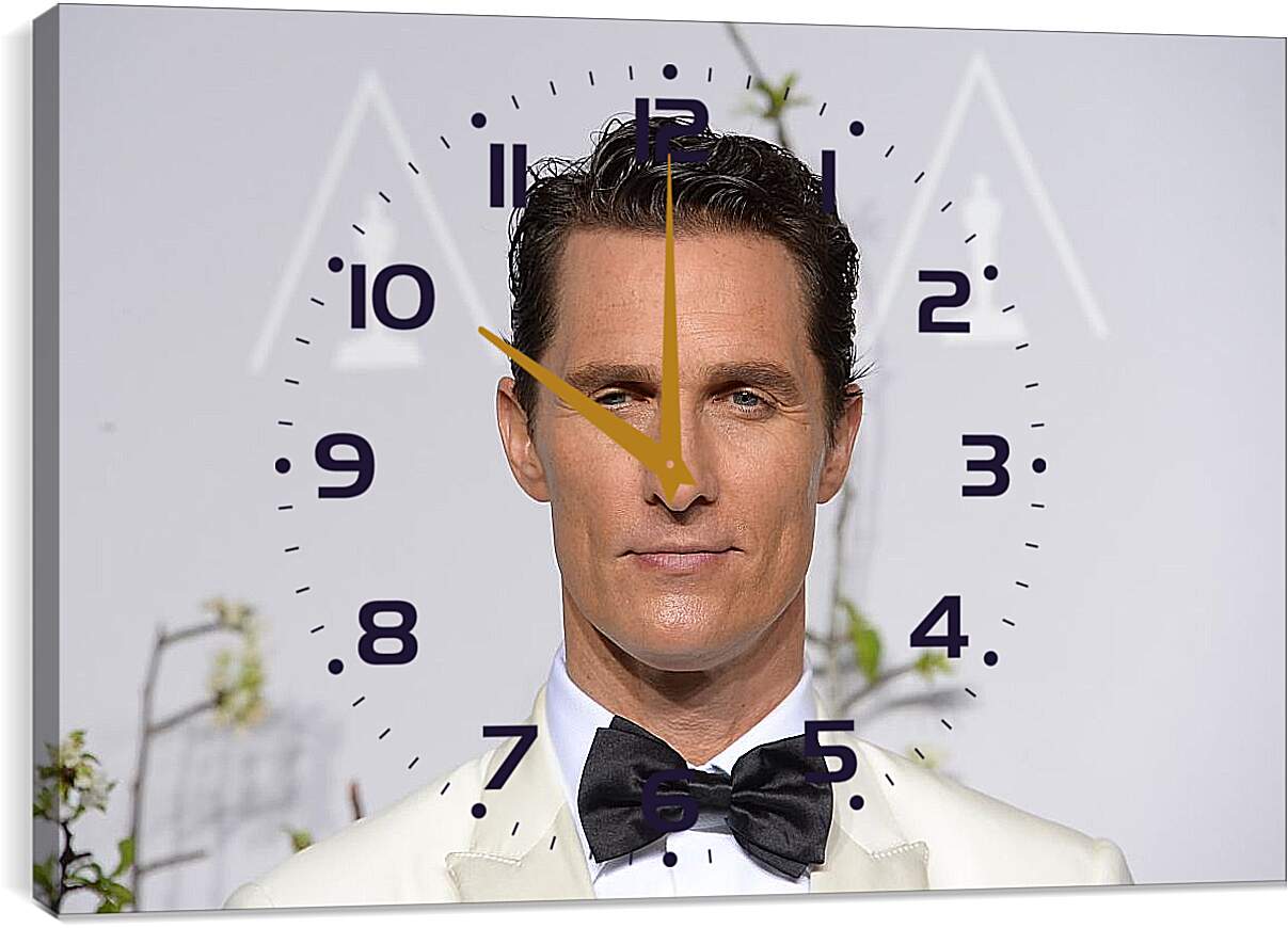 Часы картина - Мэттью Макконахи. Matthew McConaughey