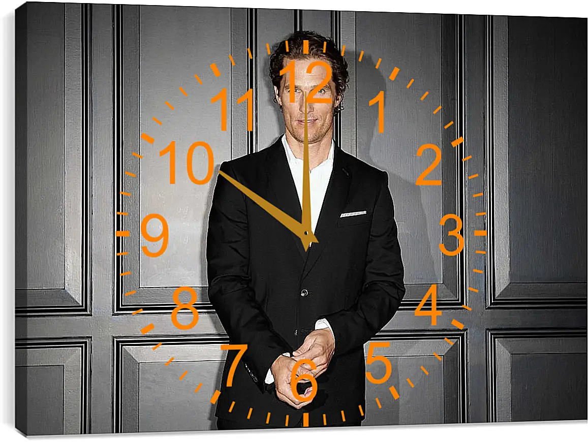 Часы картина - Мэттью Макконахи. Matthew McConaughey