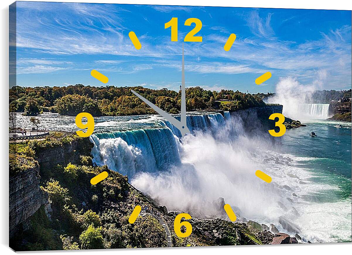 Часы картина - Ниагарский водопад