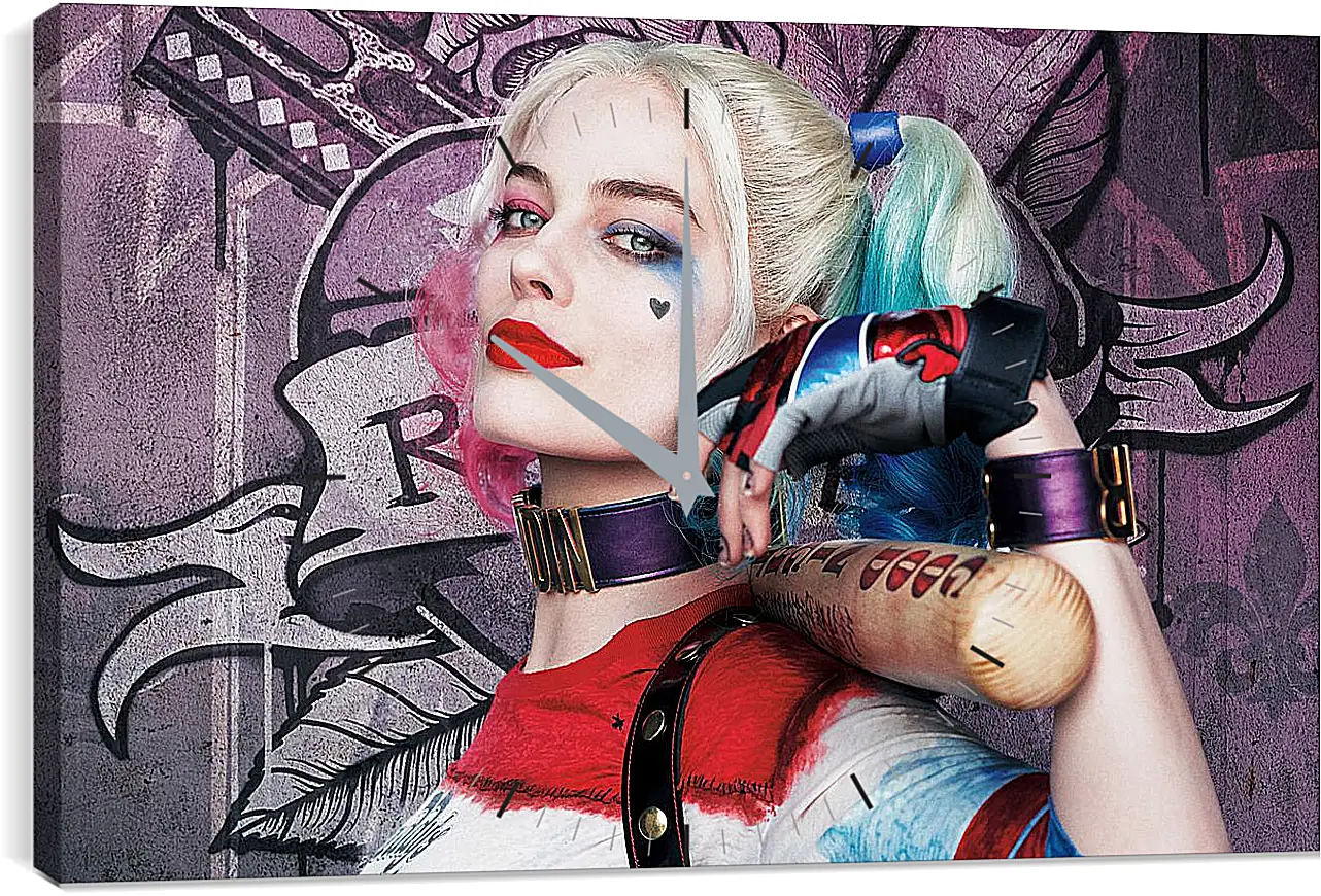 Часы картина - Харли Квинн (Harley Quinn), Марго Робби