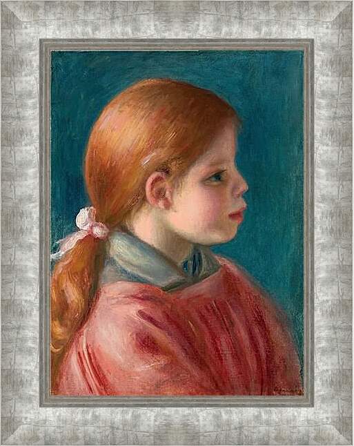 Картина в раме - Tete de jeune fille. Пьер Огюст Ренуар