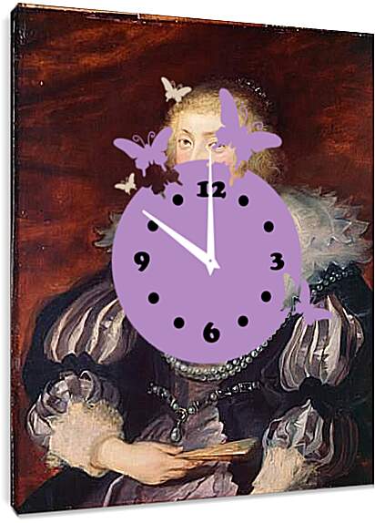 Часы картина - Portrait of a Lady. Питер Пауль Рубенс