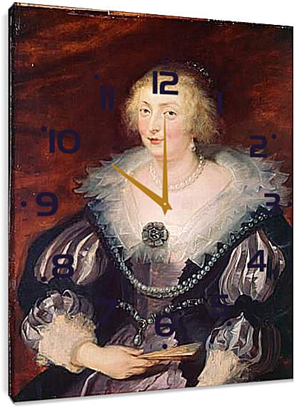 Часы картина - Portrait of a Lady. Питер Пауль Рубенс