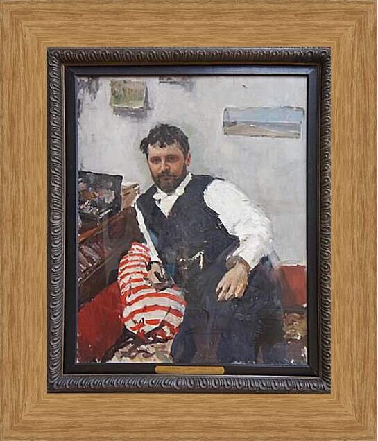 Картина в раме - Портрет К. Валентин Александрович Серов