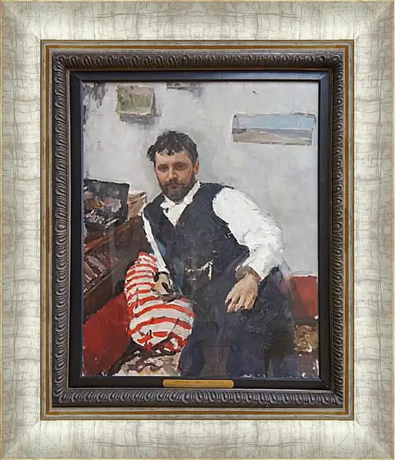 Картина в раме - Портрет К. Валентин Александрович Серов