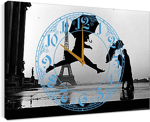Часы картина - Романтичный Париж
