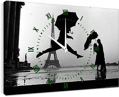 Часы картина - Романтичный Париж
