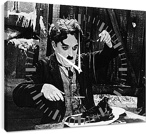 Часы картина - Чарли Чаплин
